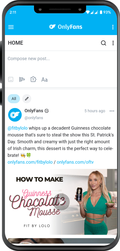 OnlyFans App Screenshot 1